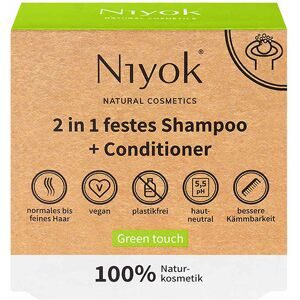 Niyok 2 in 1 festes Shampoo + Conditioner - Green touch 80 g