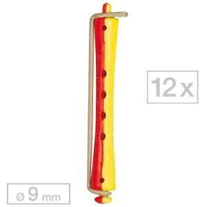 Efalock Dauerwellwickler lang Rot/Gelb Ø 9 mm, Pro Packung 12 Stück
