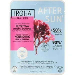 IROHA nature Aftersun Sheet Mask Nourishing Long Lasting Tan 25 ml