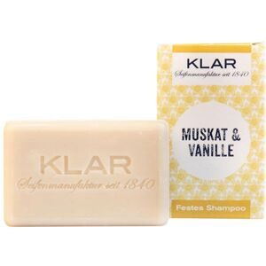 KLAR Festes Shampoo Muskat & Vanille, 100 g