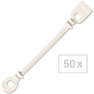 Efalock Rundgummilaschen mit Distanzring Kurz, nur für Kurzwickler geeignet, Pro Packung 50 Stück