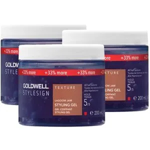 Goldwell StyleSign Texture Lagoom Jam Styling Gel 3er Set 3 x 200 ml