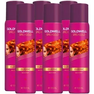 Goldwell Sprühgold Classic Haarspray 6er Set Mini 6 x 100 ml