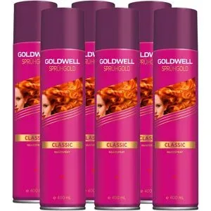 Goldwell Sprühgold Classic Haarspray 6er Set Medi 6 x 400 ml