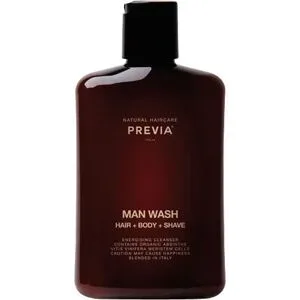 PREVIA MAN Wash Hair + Body + Shave 250 ml