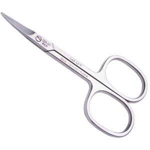 Canal Babyschere gebogen rostfrei, 9 cm inkl. Bärchen-Etui