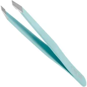 Canal Haarpinzette, schräg, satin, rostfrei, 9 cm Mint