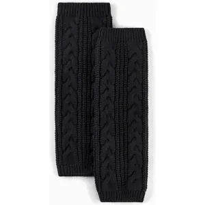bonprix Wärmende Beinstulpen aus Strickschwarz 0Damen