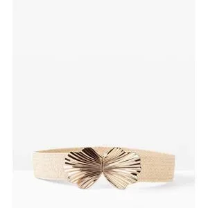 bonprix Stretchgürtel mit auffälliger Schnallebeige 115Damen