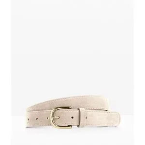bonprix Ledergürtel mit glänzender Schließebeige 100Damen