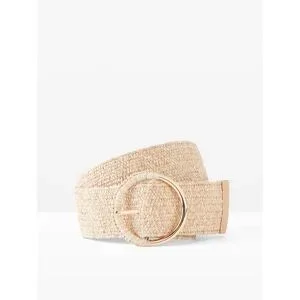 bonprix geflochtener Taillengürtel in Strohoptikbeige 100Damen