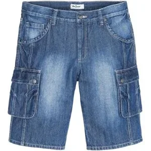 bonprix Bermudas mit Used-Effekt, regular fit, aus Baumwolle