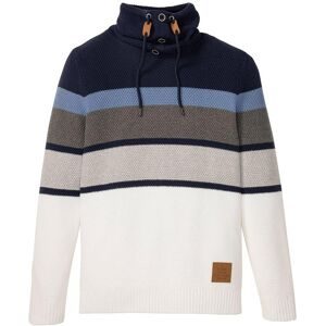 bonprix Grobstrickpullover mit Schlauchkragen aus reiner Baumwolleblau 52Herren