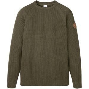 bonprix Strickpullover tolle Baumwollmischung, mit Rundhalsausschnitt, Regular Fit