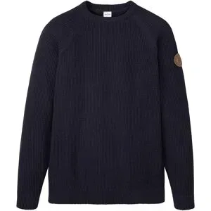 bonprix Strickpullover tolle Baumwollmischung, mit Rundhalsausschnitt, Regular Fit
