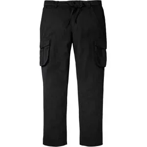 bonprix Regular Fit Cargohose mit Dehnbund, Straightschwarz 62Herren