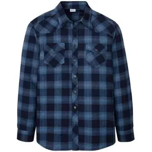 bonprix Flanellhemd aus reiner Baumwolleblau 43Herren