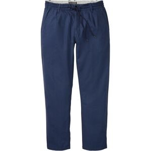 bonprix Relaxed Fit Schlupf-Hose aus luftigem Leinen-Mix, Straightblau 60Herren