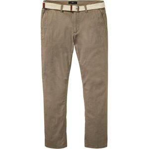 bonprix Regular Fit Chinohose mit Dehnbund und Gürtel, Straightgrün 54Herren