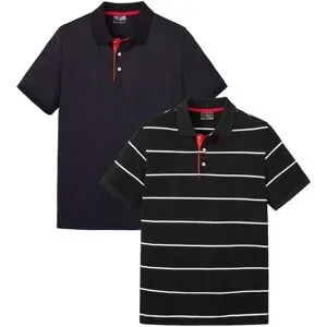 bonprix Poloshirt (2er Pack)schwarz 60Herren
