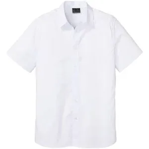 bonprix Stretch-Kurzarmhemd in Slim Fitweiß 45Herren