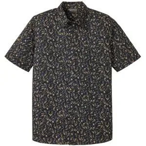 bonprix Kurzarmhemd aus Baumwolle in Regular Fitschwarz 47Herren