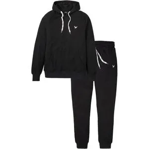 bonprix Jogginganzug (2-tlg. Set) aus reiner Baumwolleschwarz 60Herren