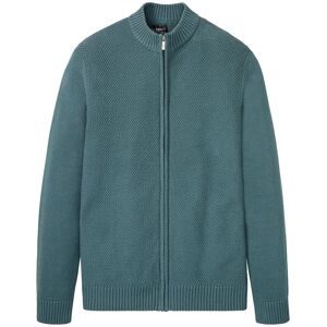 bonprix Feinstrickjacke aus reiner Baumwollegrün 48Herren