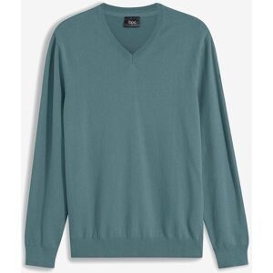 bonprix Feinstrickpullover aus weichem Baumwollmixgrün 44Herren