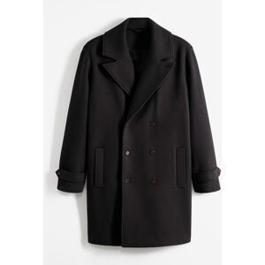 bonprix Blazer-Mantel mit Woll-Anteilschwarz 58Herren