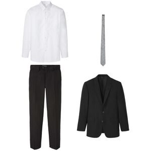 bonprix Anzug Set, 4 tlg. bequem festlicher Stil, bequeme Passform, aus Polyester und Baumwolle