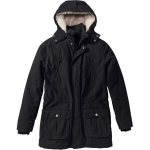 bonprix Winter-Parka mit Teddy-Kapuzeschwarz 48Herren