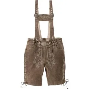 bonprix Regular Fit Trachtenhose aus Ledergrün 60Herren
