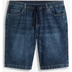 bonprix Leichte Schlupf-Jeans-Bermuda mit Dehnbund in Slim-Fitblau 52Herren