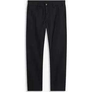 bonprix Relaxed Fit Stretch-Chinohose, Straightschwarz 48Herren
