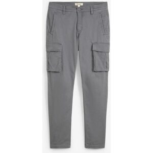 bonprix Regular Fit Stretch-Cargohose mit reiner Baumwolle, Straightgrau 64Herren