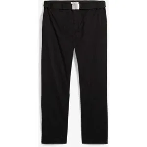 bonprix Regular Fit Chinohose mit Dehnbund und Gürtel, Straightschwarz 46Herren