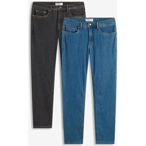 bonprix Regular-Fit-Jeans, Straight (2er Pack)blau 58Herren