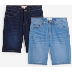 bonprix Sweat-Jeans-Bermuda, Slim Fit (2er Pack)blau 42Herren