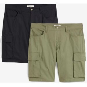 bonprix Cargo-Bermuda (2er Pack)grün 52Herren