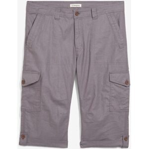 bonprix Regular Fit Cargo-Long-Bermuda aus luftigem Leinen-Mixgrau 48Herren
