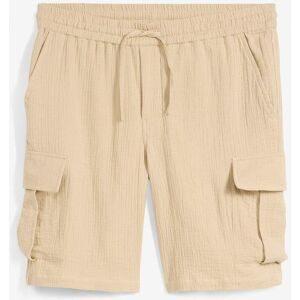 bonprix Regular Fit Cargobermuda aus luftigem Musselinbeige 46Herren