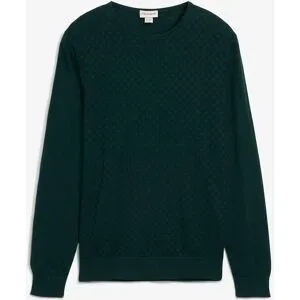 bonprix Feinstrickpullover mit edler Merinowollegrün 44Herren