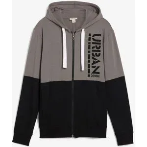 bonprix Kapuzen-Sweatjacke aus reiner Bio-Baumwollegrau 60Herren