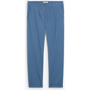 bonprix Regular-Fit Bundfaltenhose aus Baumwoll-Twill, Straightblau 50Herren