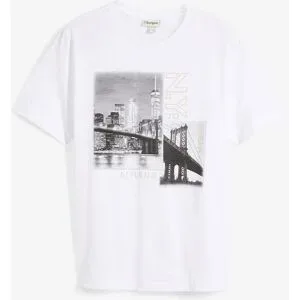 bonprix T-Shirt aus reiner Bio-Baumwolleweiß 64Herren