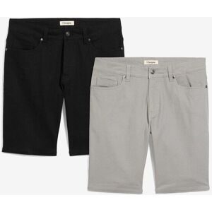 bonprix Stretch-Bermuda in Regular-Fit (2er Pack)schwarz 54Herren
