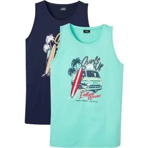 bonprix Tanktop (2er Pack)blau 48Herren