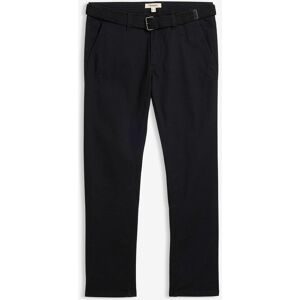 bonprix Regular Fit Stretch-Chinohose mit Dehnbund und Gürtel, Straightschwarz 50Herren