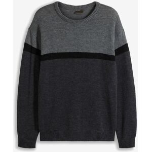 bonprix Strickpullover mit Rundhalsausschnitt, Regular Fit, im colorblocking Look